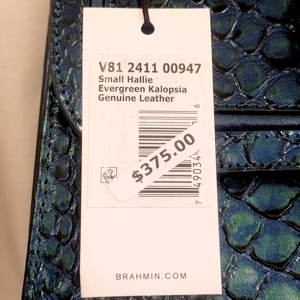 NWT Brahmin Small Hallie in Evergreen Kalopsia - Picture 15 of 15
